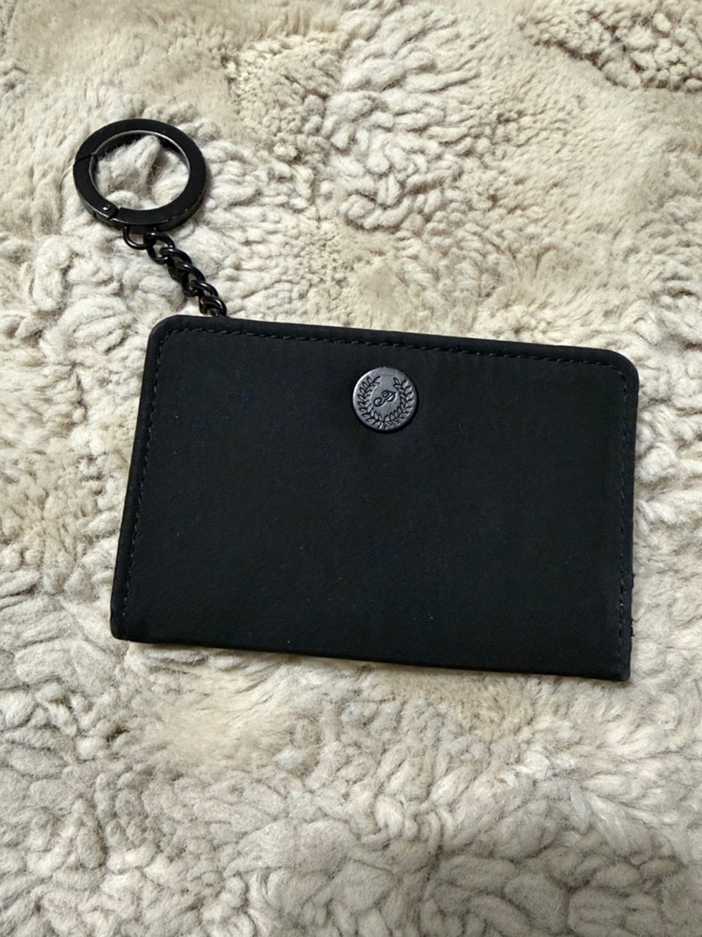 Pink Victoria Secrets Black Keyring Cardholder Wallet